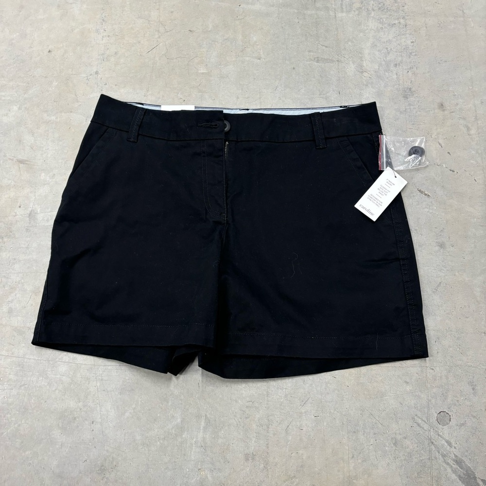 Crown &‎ Ivy Caroline 5" Black Khaki Shorts NWT Women's 6